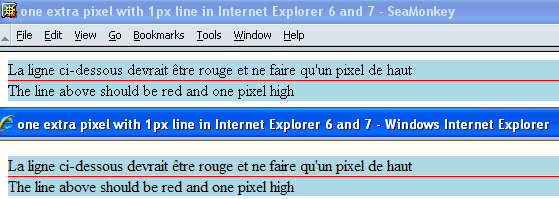 Seamonkey / IE 7